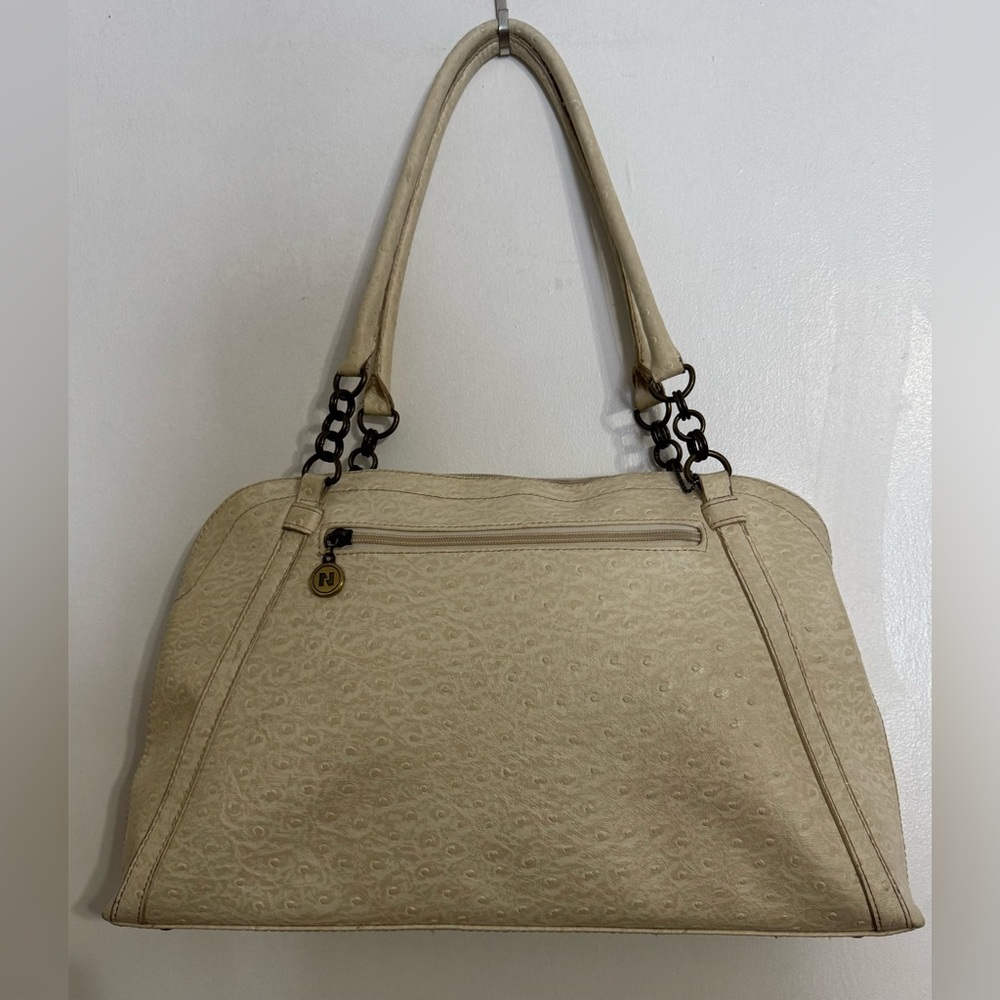 Nygard Vegan cream textured large shoulder bag *See Description*